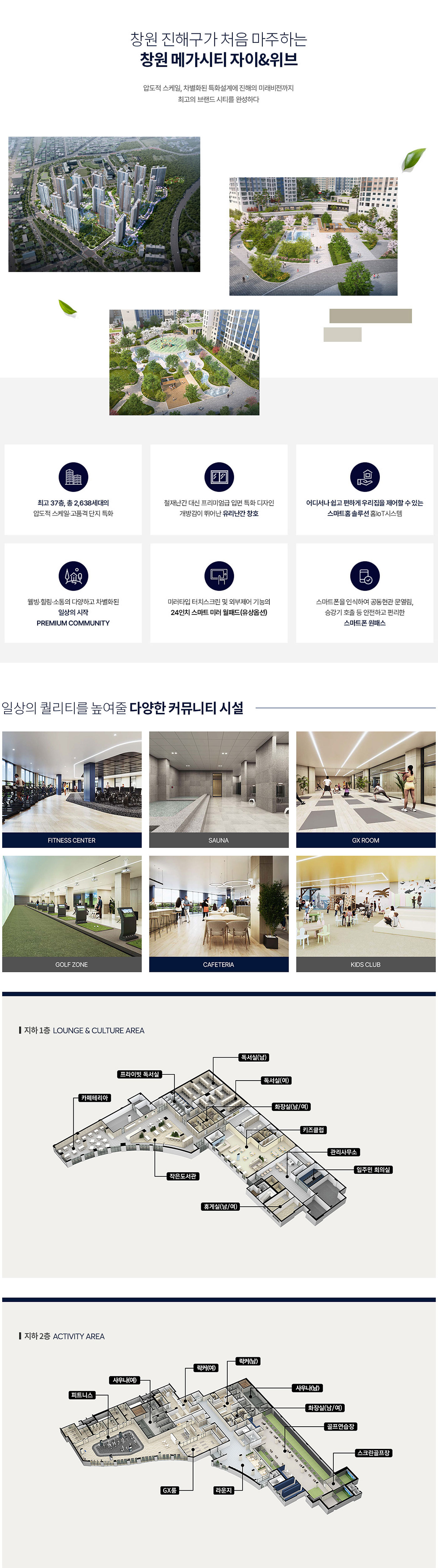  단지설계, 단지배치도, 단지조경, 커뮤니티 소개
